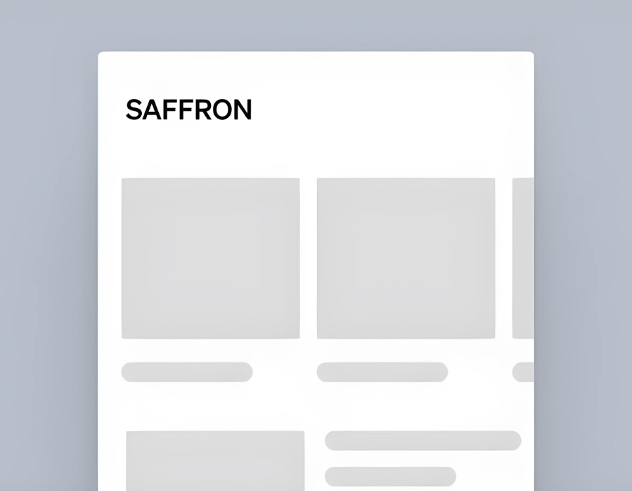 No branded app before with Saffron